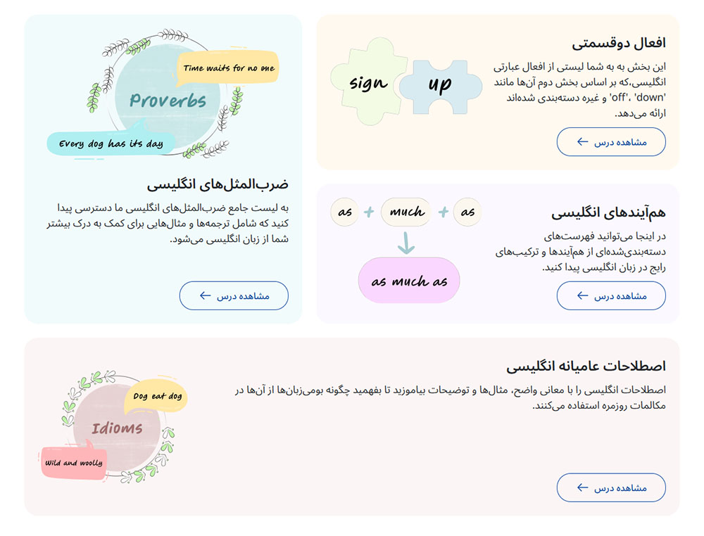 بخش اصطلاحات وبسایت لنگیک